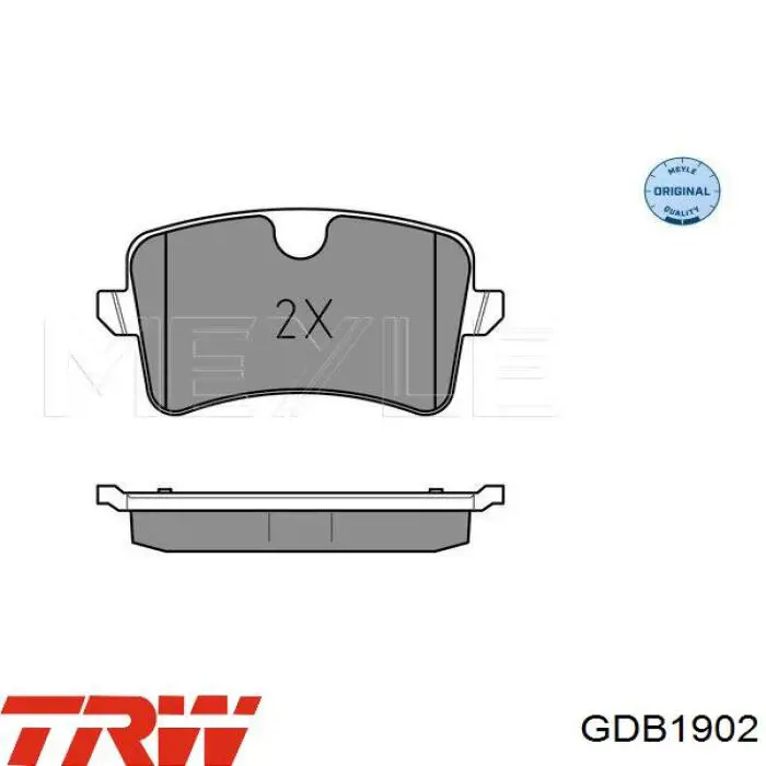 GDB1902 TRW Pastillas freno traseras