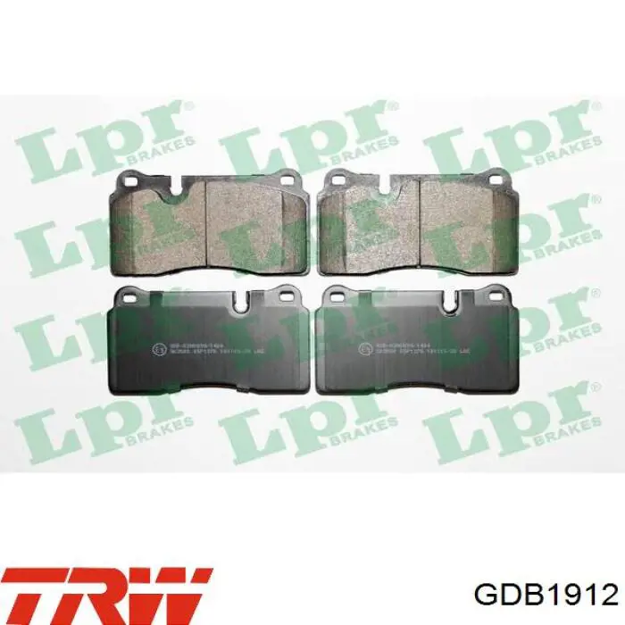 Pastillas de freno delanteras TRW GDB1912