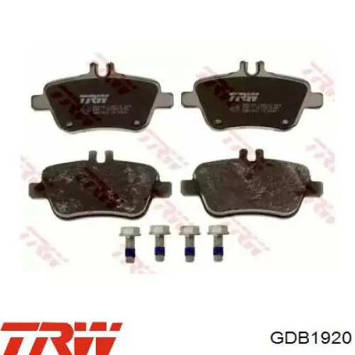 Pastillas traseras TRW GDB1920