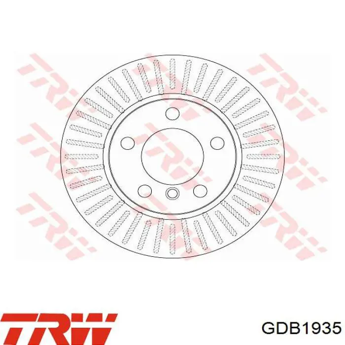 Pastillas de freno GDB1935 TRW