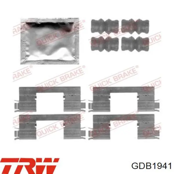 Comprar GDB1941 TRW Pastillas delanteras de freno
