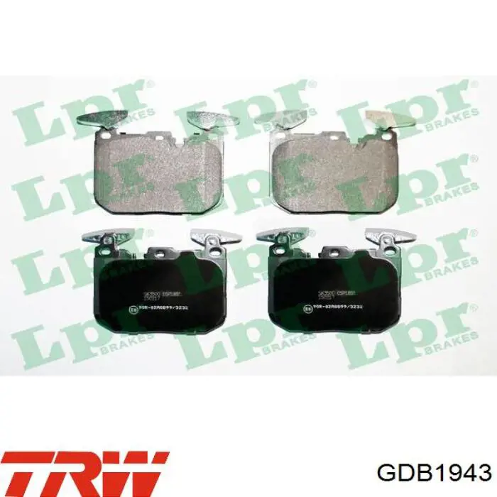 Pastillas de freno GDB1943 TRW