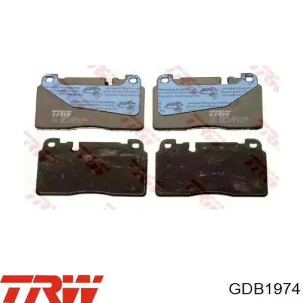 GDB1974 TRW Pastillas delanteras