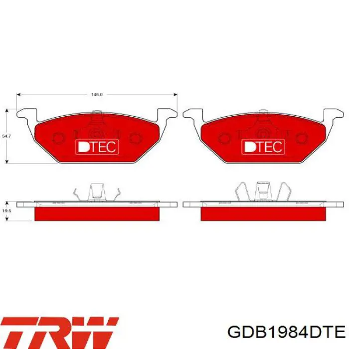 Pastillas de freno delanteras Seat Ibiza 5 KJ1, KJG