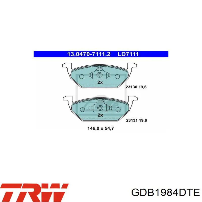 Pastillas de freno delanteras Seat Ibiza 5 KJ1, KJG