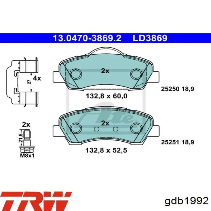 Pastillas de freno delanteras Citroen C4