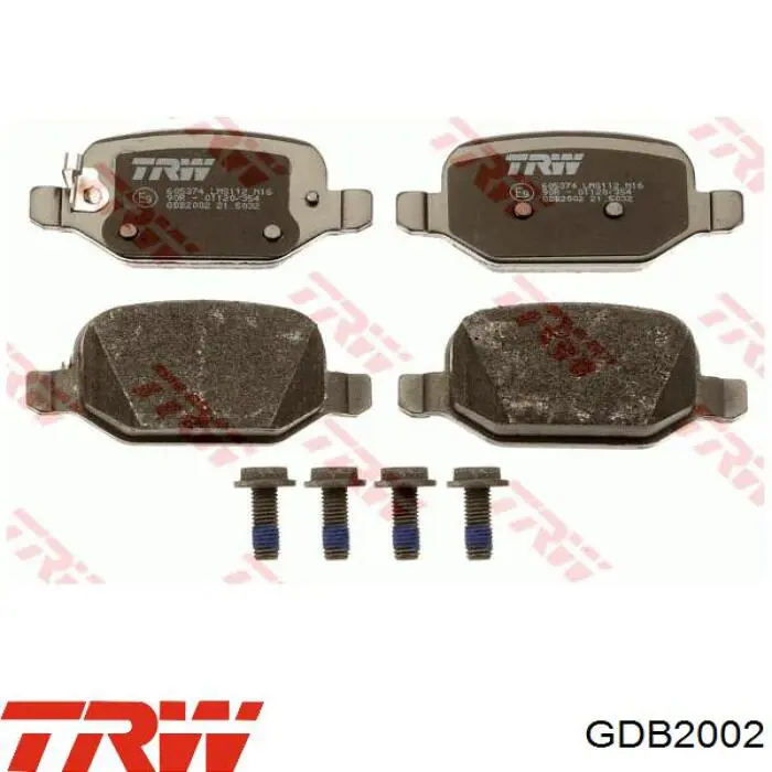 Comprar GDB2002 TRW Pastillas de freno traseras