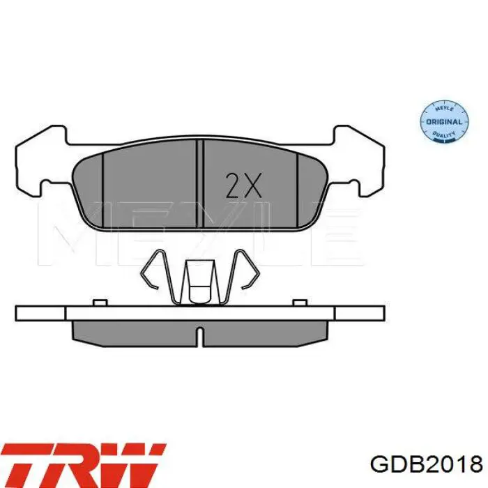 GDB2018 TRW Pastillas delanteras