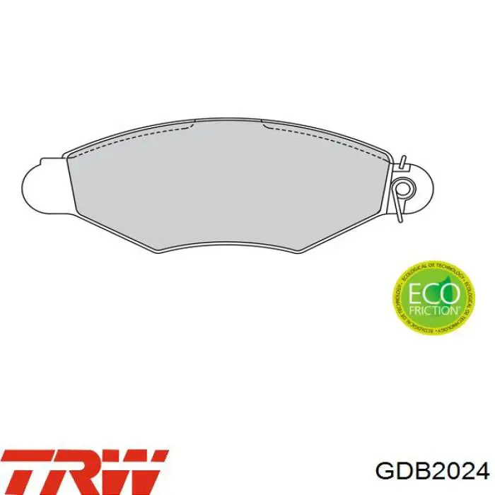 Pastillas de freno GDB2024 TRW