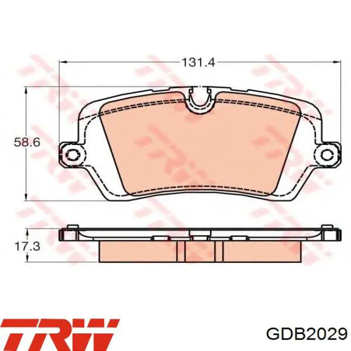 Comprar GDB2029 TRW Pastillas de freno traseras
