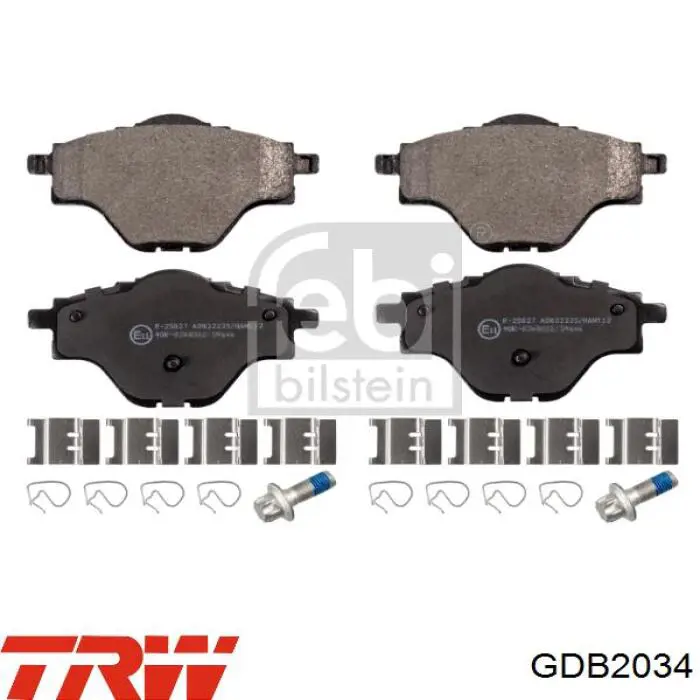 Comprar GDB2034 TRW Pastillas de freno traseras