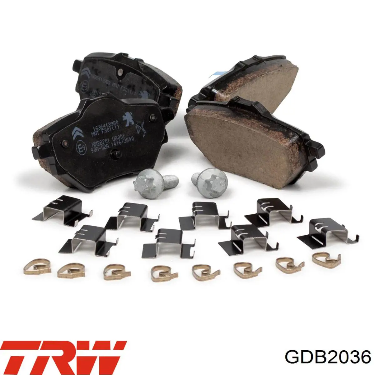GDB2036 TRW Pastillas freno traseras