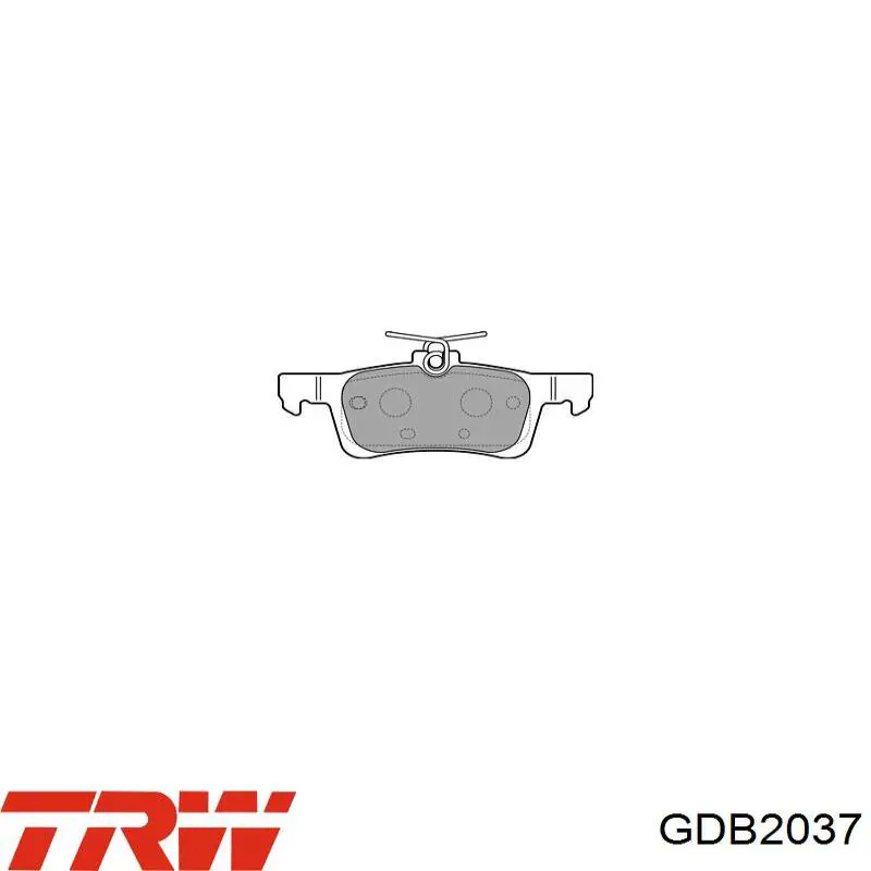 Comprar GDB2037 TRW Pastillas de freno traseras