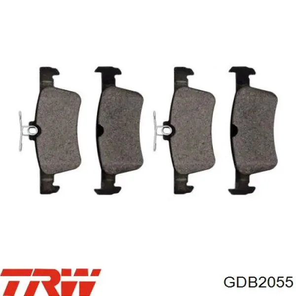 Pastillas de freno traseras GDB2055 TRW