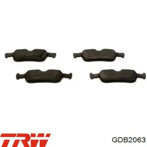 Pastillas traseras TRW GDB2063