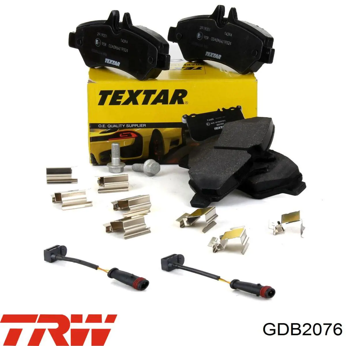 Pastillas de freno traseras GDB2076 TRW