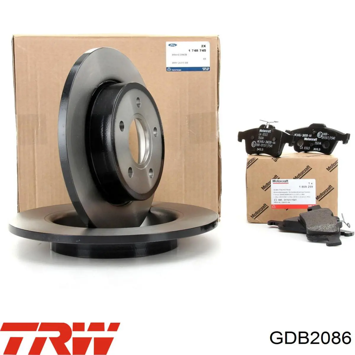 Juego de pastillas de freno TRW GDB2086