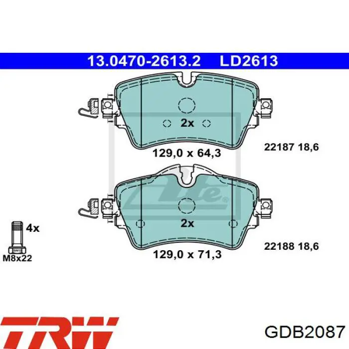Pastillas de freno delanteras MINI Cooper F57
