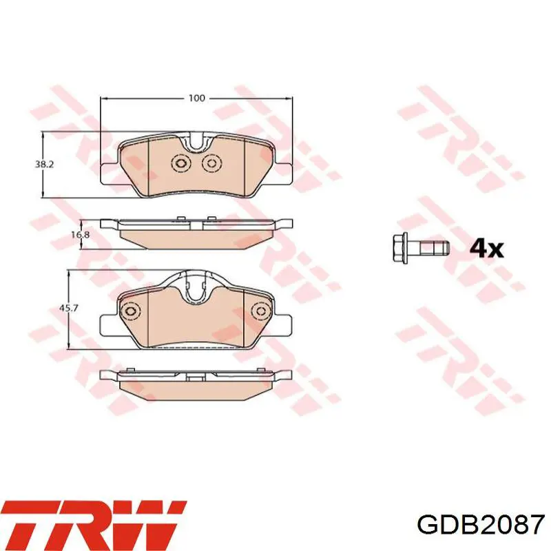 Pastillas de freno delanteras MINI Cooper F57