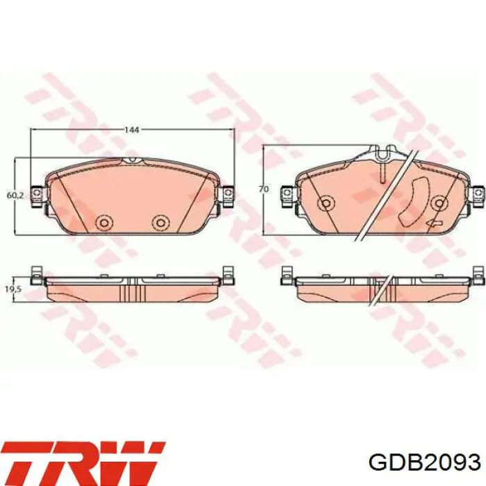 95517078 Peugeot/Citroen pastillas de freno delanteras