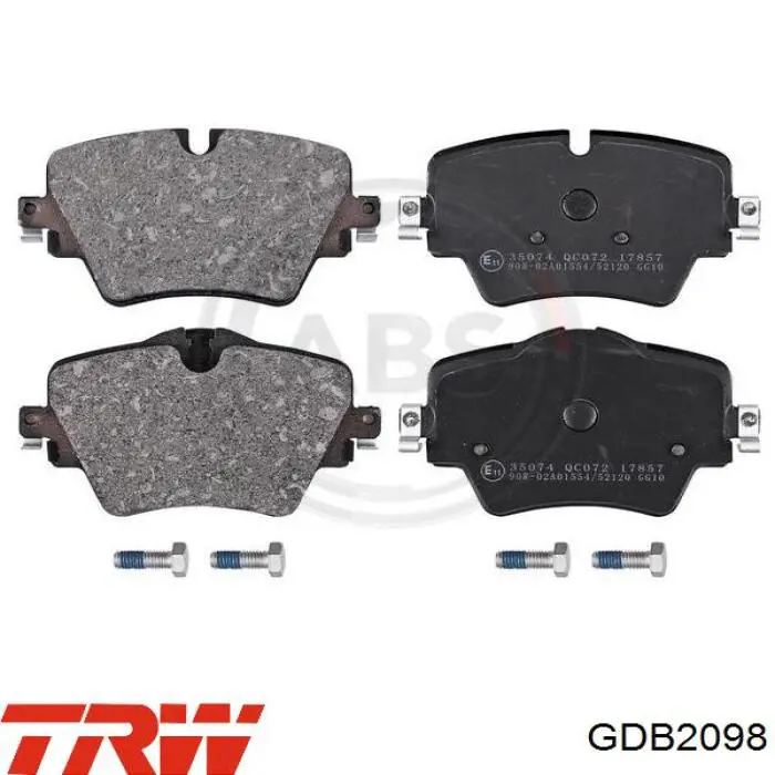 Comprar GDB2098 TRW Pastillas delanteras de freno