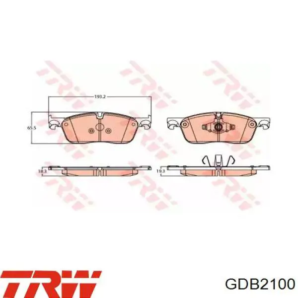 LR160435 Rover pastillas de freno delanteras