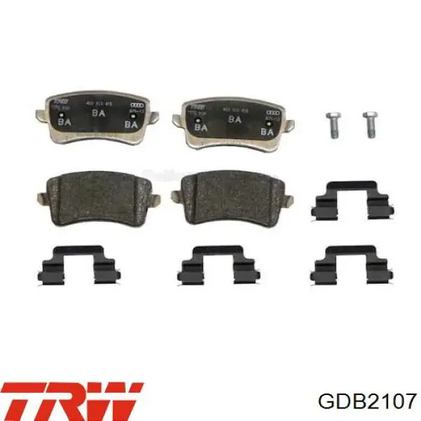 Pastillas traseras de freno TRW GDB2107 precio, desde 31,03 EUR