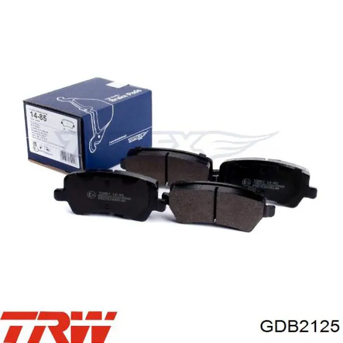 Pastillas de freno traseras GDB2125 TRW