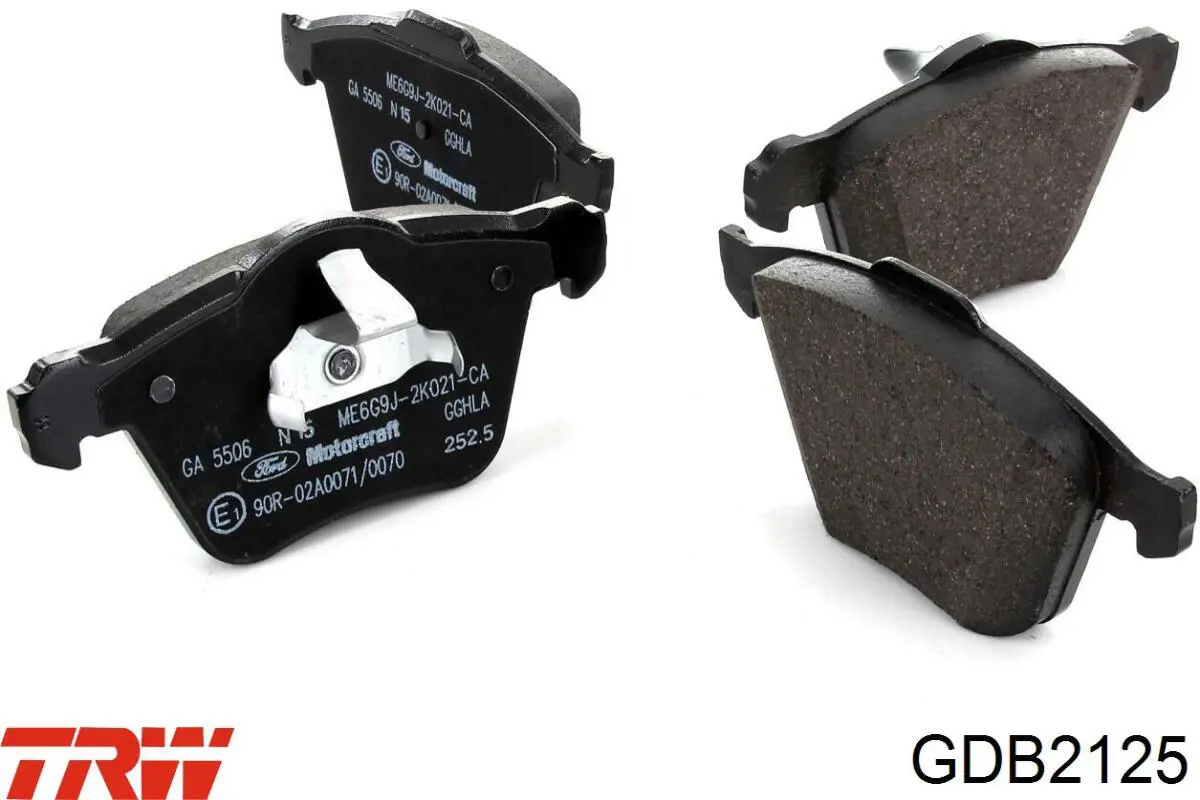 GDB2125 TRW Pastillas freno traseras