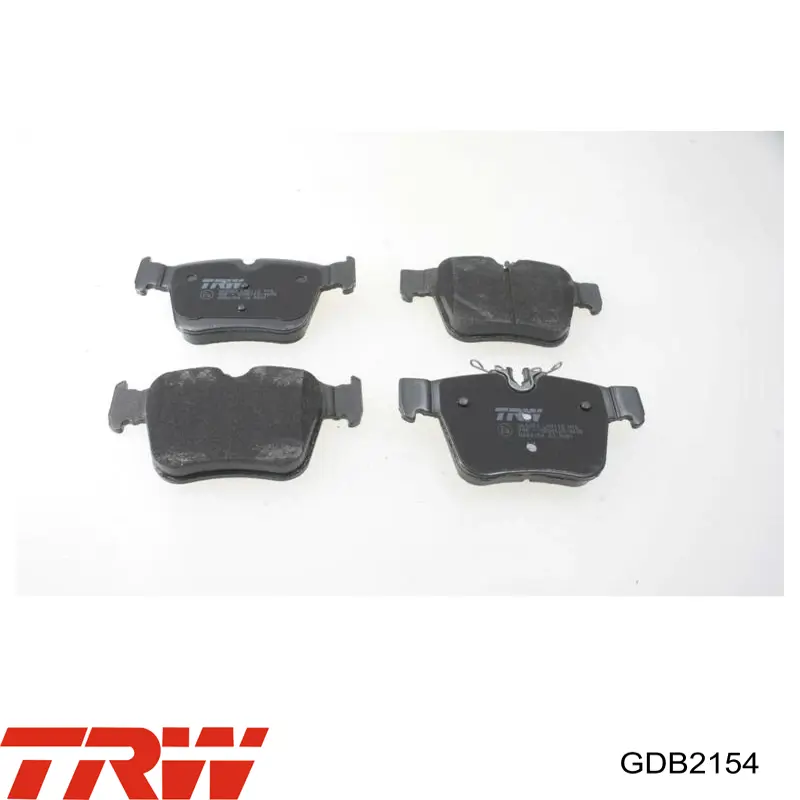 GDB2154 TRW Pastillas freno traseras