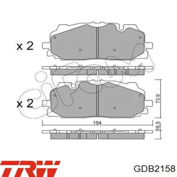 Pastillas de freno BPD1427 Jurid/Bendix