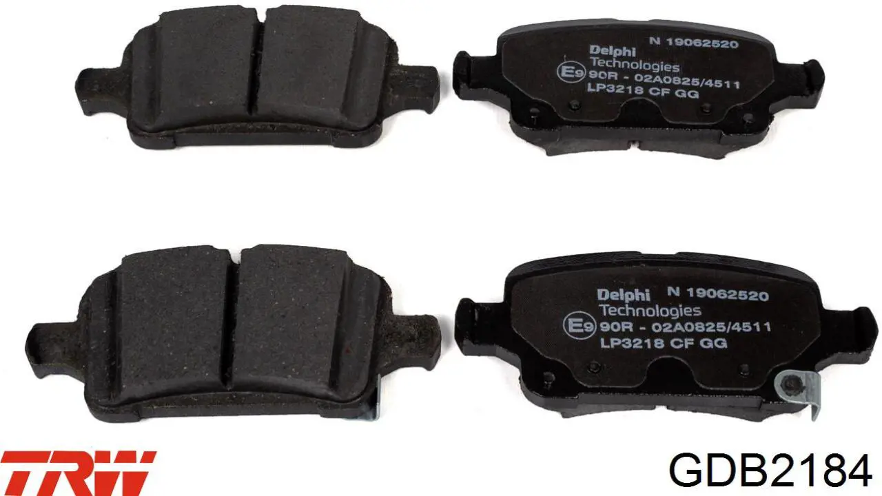 Comprar GDB2184 TRW Pastillas de freno traseras