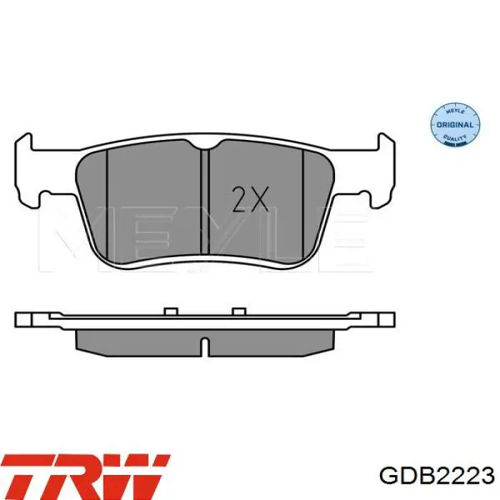 Pastillas traseras de freno TRW GDB2223 precio, desde 37,77 EUR