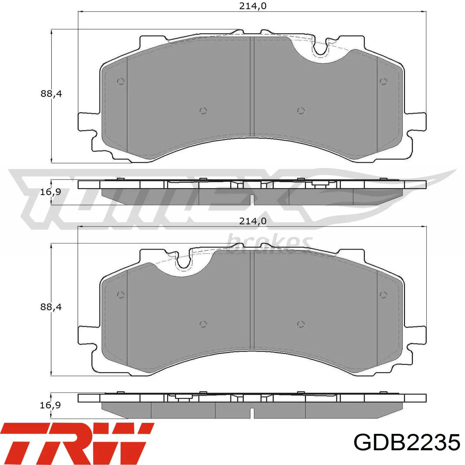 DP42279R EBC Brakes pastillas de freno delanteras