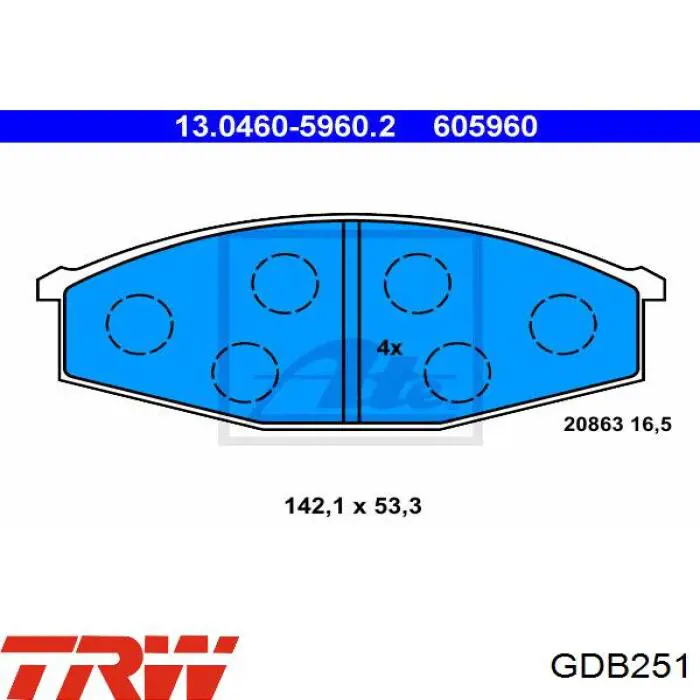 Pastillas de freno delanteras Nissan Patrol Y60