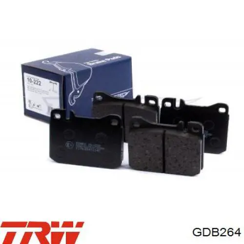 Comprar GDB264 TRW Pastillas delanteras de freno