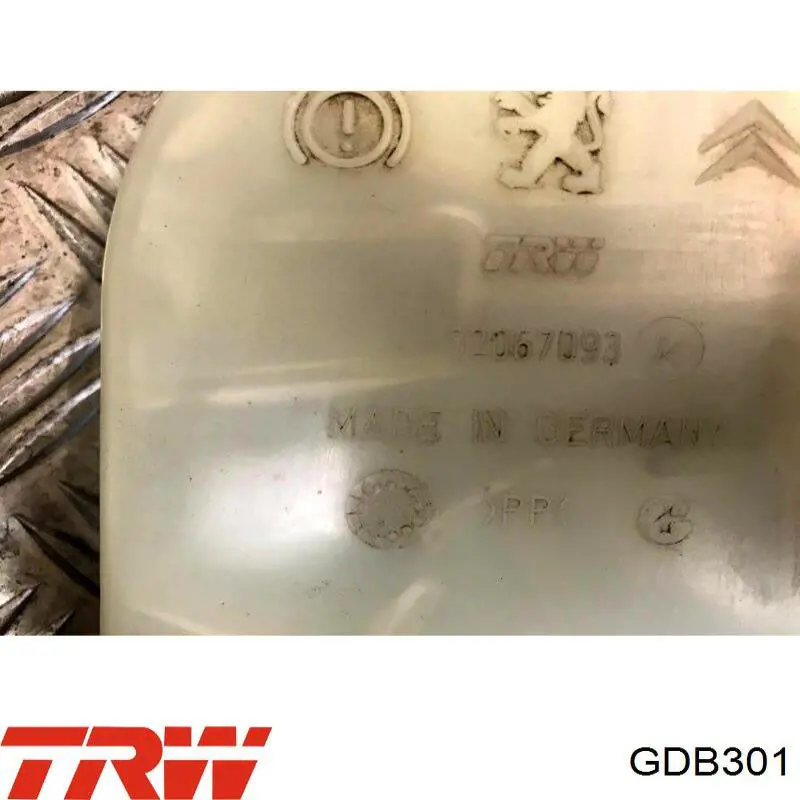 Pastillas de freno delanteras TRW GDB301