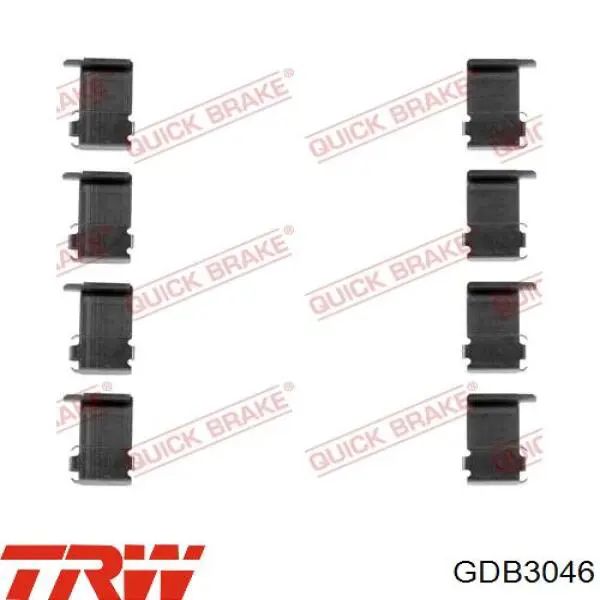 Pastillas de freno GDB3046 TRW