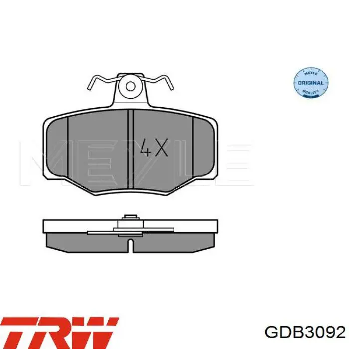 Pastillas de freno traseras Nissan Primera P11