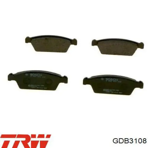 Comprar GDB3108 TRW Pastillas delanteras de freno