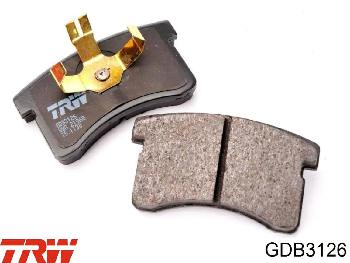 GDB3126 TRW Pastillas delanteras