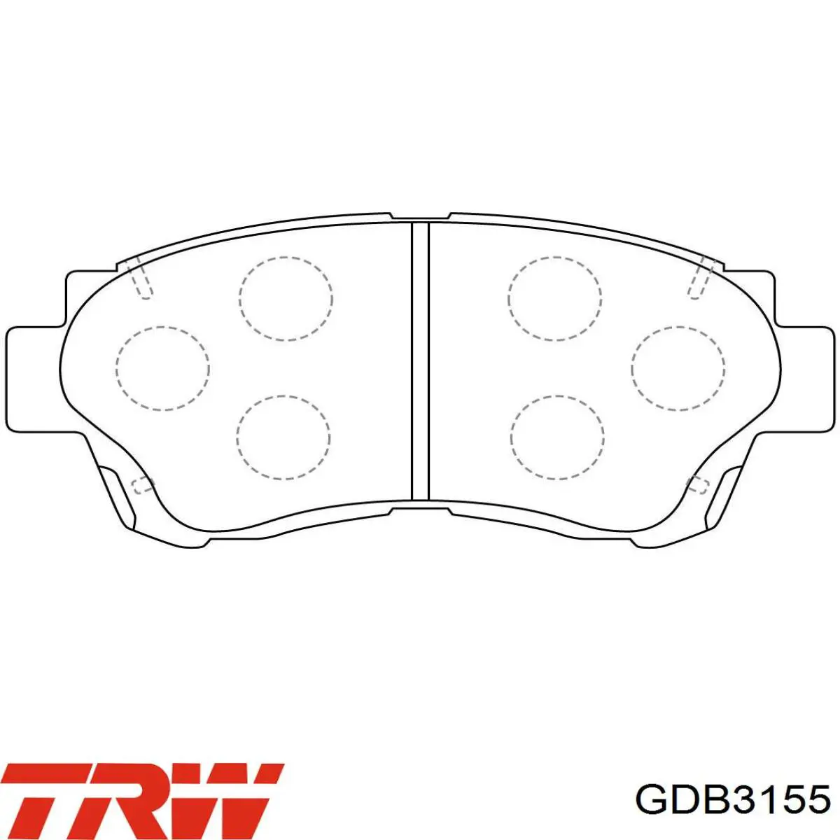 GDB3155 TRW pastillas de freno delanteras