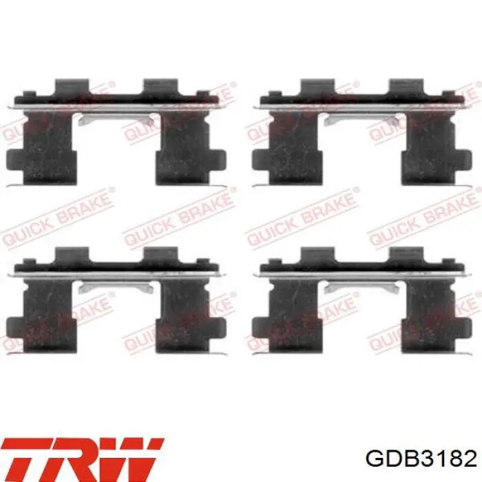 Pastillas de freno GDB3182 TRW