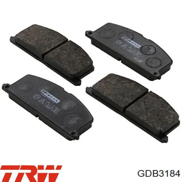 Comprar GDB3184 TRW Pastillas delanteras de freno