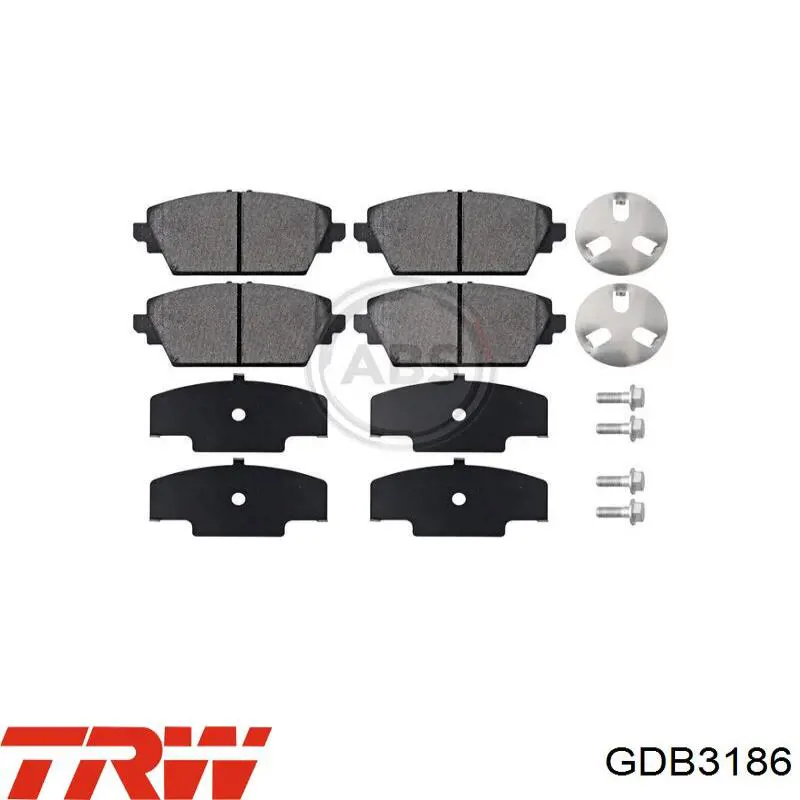 Pastillas de freno delanteras TRW GDB3186