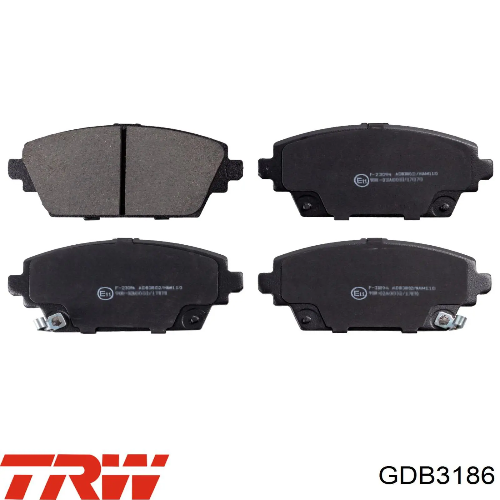 Pastillas de freno GDB3186 TRW