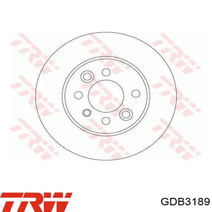 Comprar GDB3189 TRW Pastillas delanteras de freno