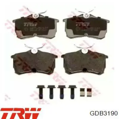 Comprar GDB3190 TRW Pastillas de freno traseras