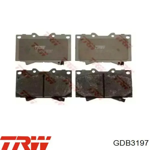 Comprar GDB3197 TRW Pastillas delanteras de freno