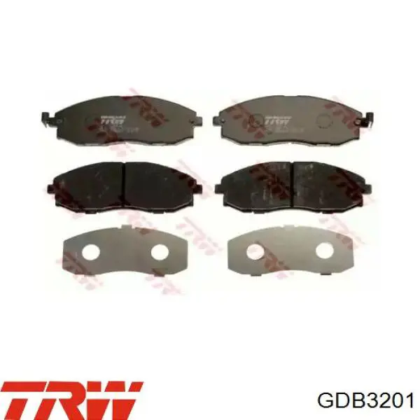 Pastillas de freno delanteras TRW GDB3201